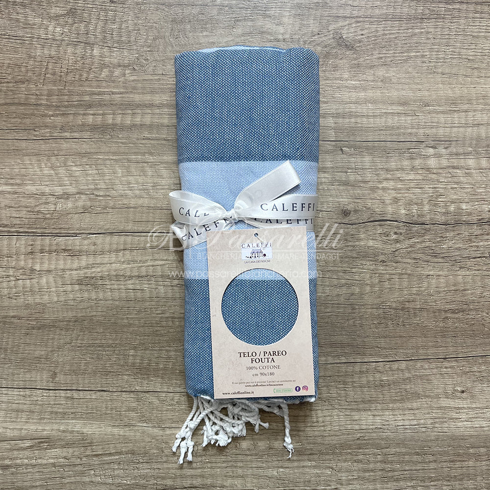 Caleffi Telo mare Pareo Fouta California Beach Con il Tuo Nome 90x180 2411S10