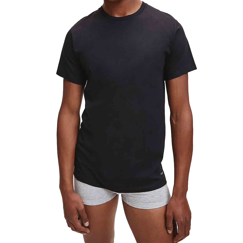 Calvin Klein T-Shirt da Uomo In Cotone Confezione Da 3 NB4011E-001 S38 - Passarelli Biancheria