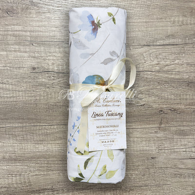 Carlucci Completo Lenzuola Matrimoniale in cotone Percalle - Vari Disegni 2602S32