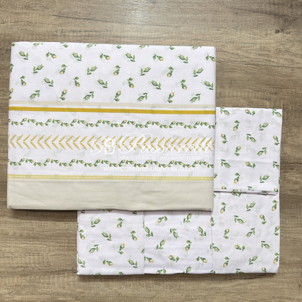 Casa Giulia Completo Lenzuola Matrimoniale in Percalle 2603S32