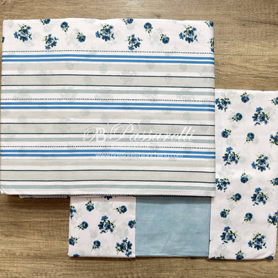 Casa Giulia Completo Lenzuola Matrimoniale in Percalle 2603S32