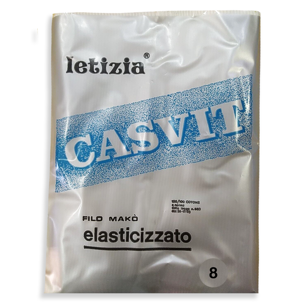 Casvit Slip da Donna a costine in Filo Makò Letizia Bordo Mis.8 S70