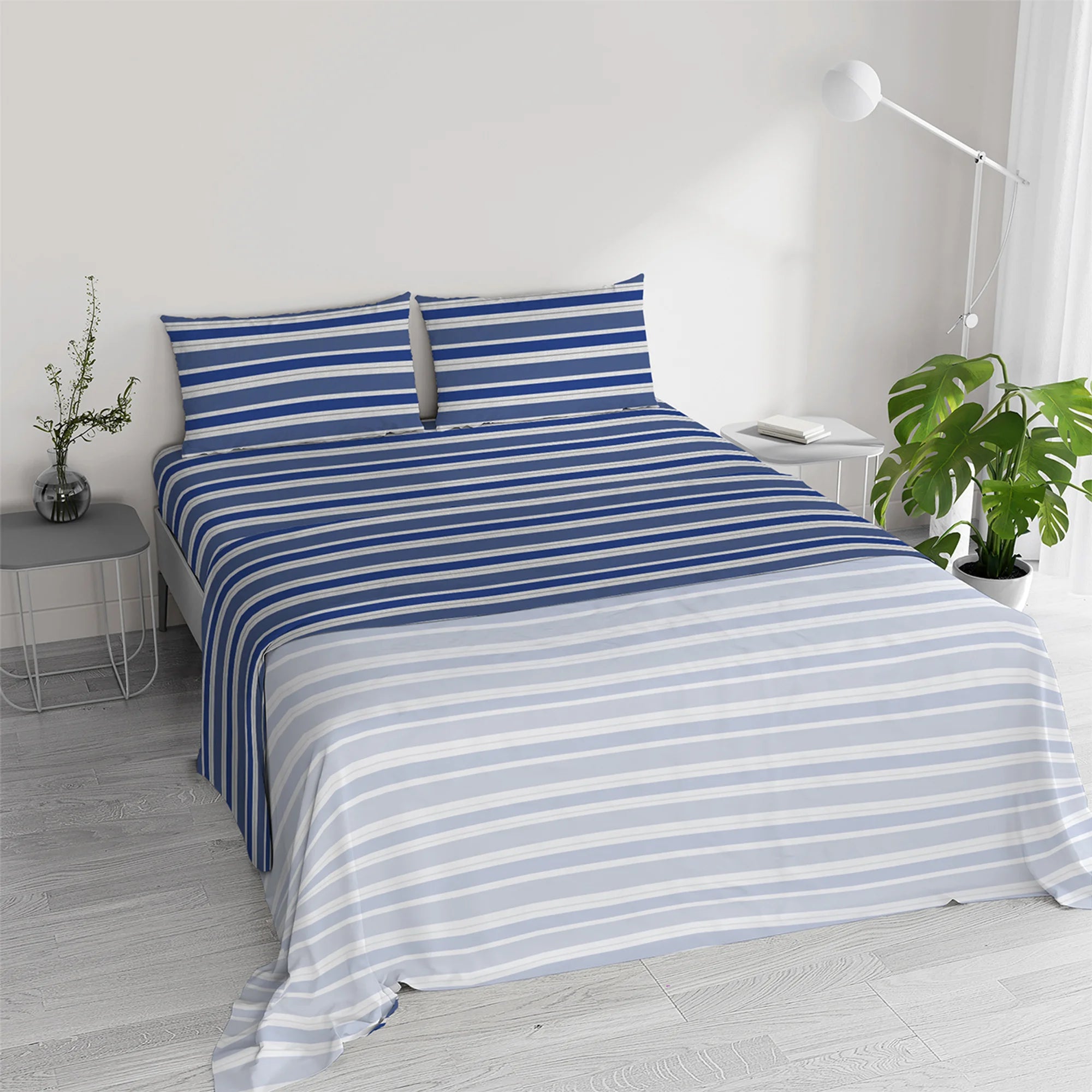 Completo Lenzuola 100% Cotone Ida - Varie Dimensioni