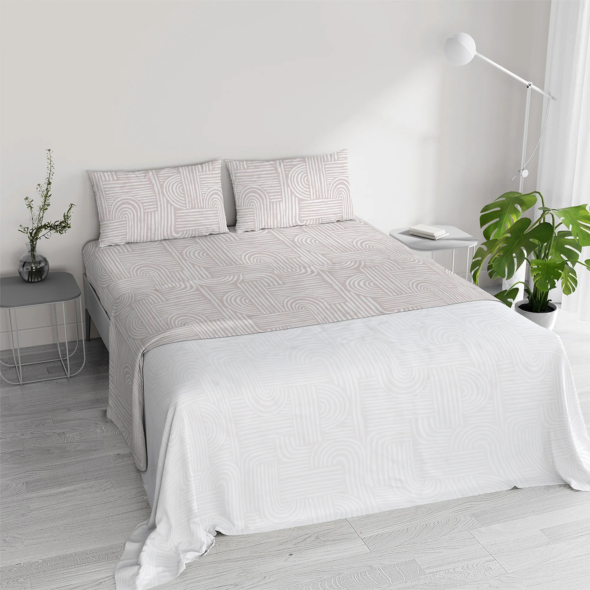 Completo Lenzuola 100% Cotone Ida - Varie Dimensioni