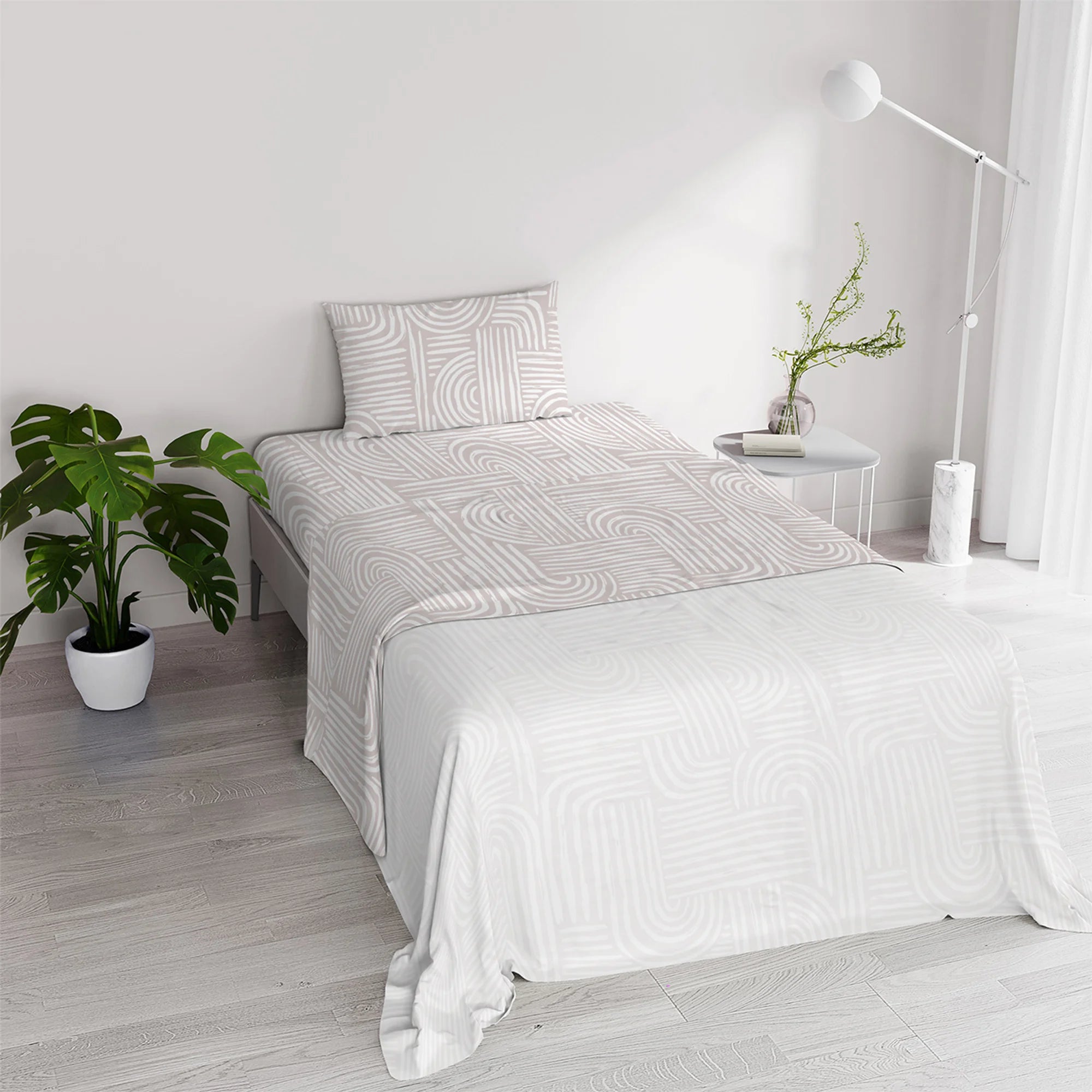 Completo Lenzuola 100% Cotone Ida - Varie Dimensioni
