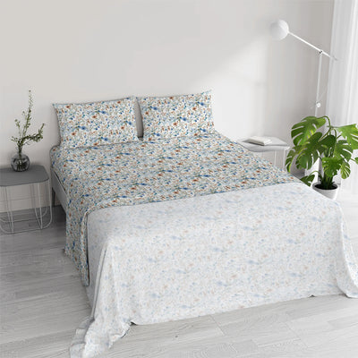Completo Lenzuola 100% Cotone Ida - Varie Dimensioni