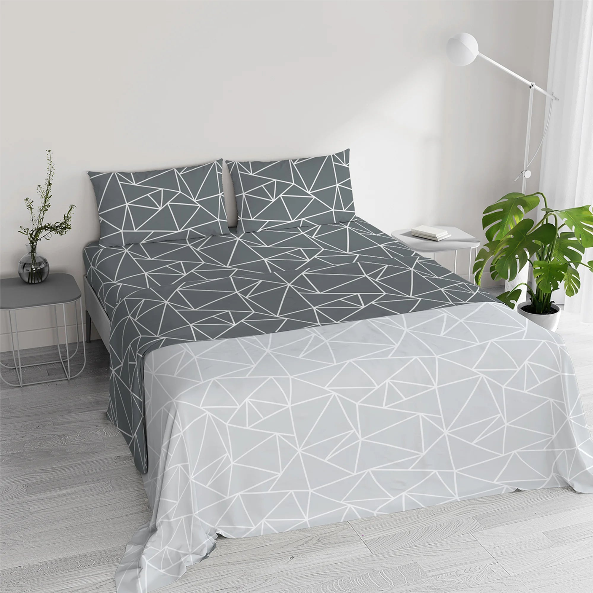 Completo Lenzuola 100% Cotone Ida - Varie Dimensioni