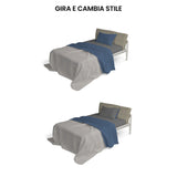 Completo Lenzuola in Puro Cotone Tinta Unita Colors Double - Varie Dimensioni