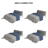 Completo Lenzuola in Puro Cotone Tinta Unita Colors Double - Varie Dimensioni