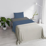 Completo Lenzuola in Puro Cotone Tinta Unita Colors Double - Varie Dimensioni