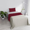 Completo Lenzuola in Puro Cotone Tinta Unita Colors Double - Varie Dimensioni