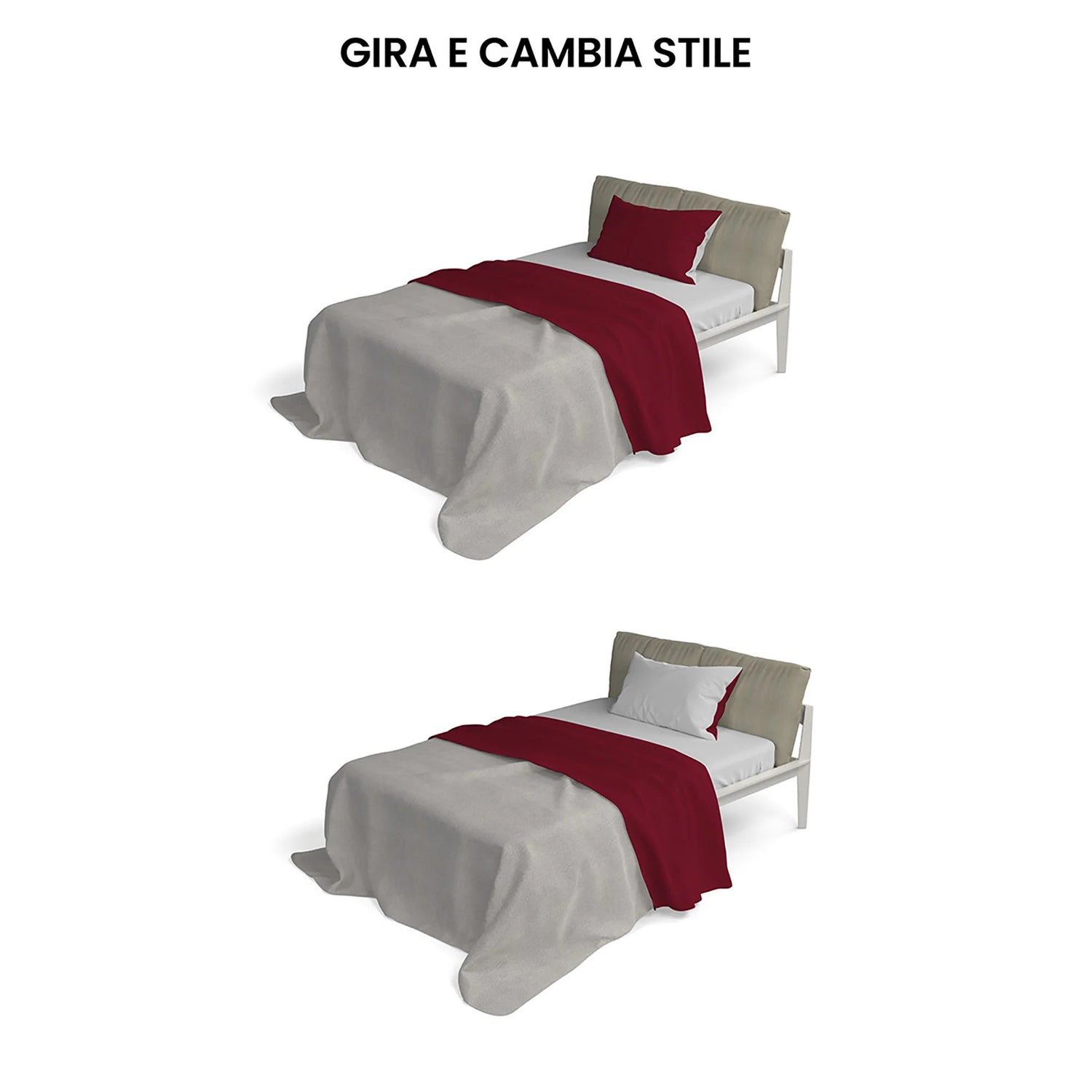 Completo Lenzuola in Puro Cotone Tinta Unita Colors Double - Varie Dimensioni