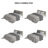 Completo Lenzuola in Puro Cotone Tinta Unita Colors Double - Varie Dimensioni