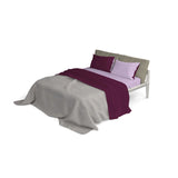 Completo Lenzuola in Puro Cotone Tinta Unita Colors Double - Varie Dimensioni