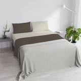 Completo Lenzuola in Puro Cotone Tinta Unita Colors Double - Varie Dimensioni