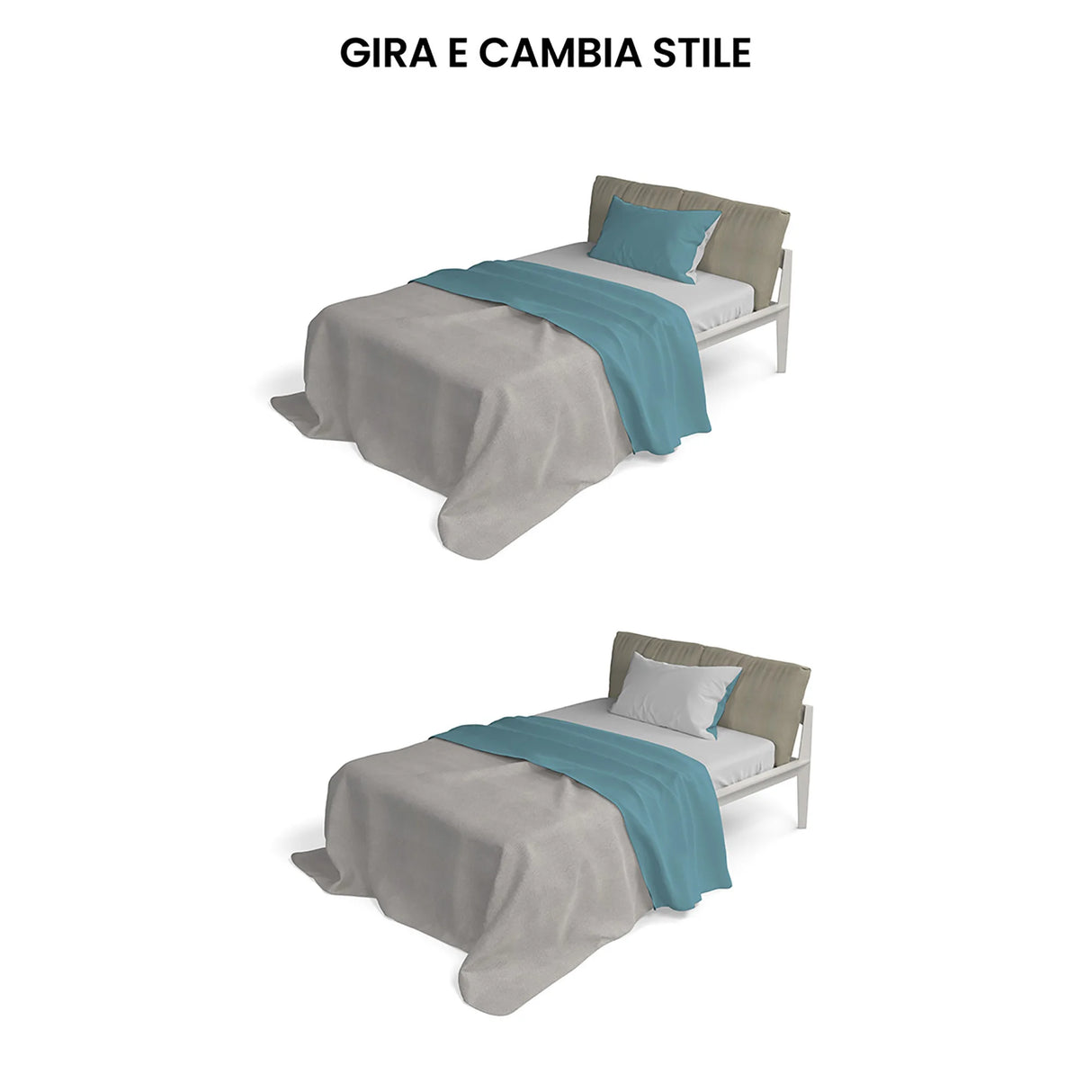 Completo Lenzuola in Puro Cotone Tinta Unita Colors Double - Varie Dimensioni