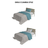 Completo Lenzuola in Puro Cotone Tinta Unita Colors Double - Varie Dimensioni