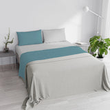 Completo Lenzuola in Puro Cotone Tinta Unita Colors Double - Varie Dimensioni