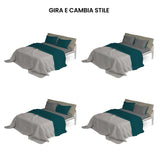 Completo Lenzuola in Puro Cotone Tinta Unita Colors Double - Varie Dimensioni