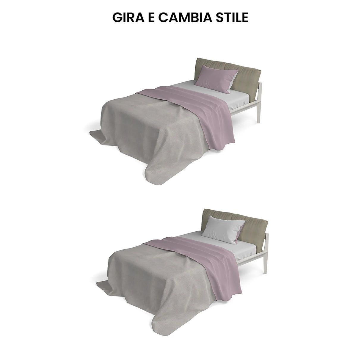 Completo Lenzuola in Puro Cotone Tinta Unita Colors Double - Varie Dimensioni