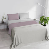 Completo Lenzuola in Puro Cotone Tinta Unita Colors Double - Varie Dimensioni