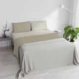 Completo Lenzuola in Puro Cotone Tinta Unita Colors Double - Varie Dimensioni