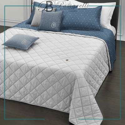 Trussardi Home Copriletto Trapuntato Quilt Matrimoniale Seam Line S300 - Passarelli Biancheria