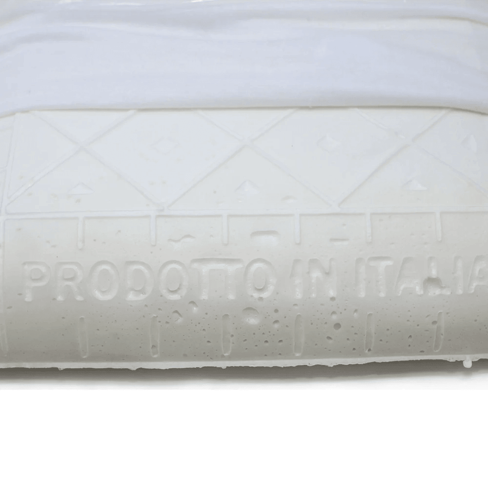 Coppia Cuscini Guanciale 42x72x11 cm in Memory Foam Bianco B48 - Passarelli Biancheria