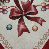 Copri Tavolo Tovaglia Natalizio in Gobelin di Cotone da 18 Posti 2511S