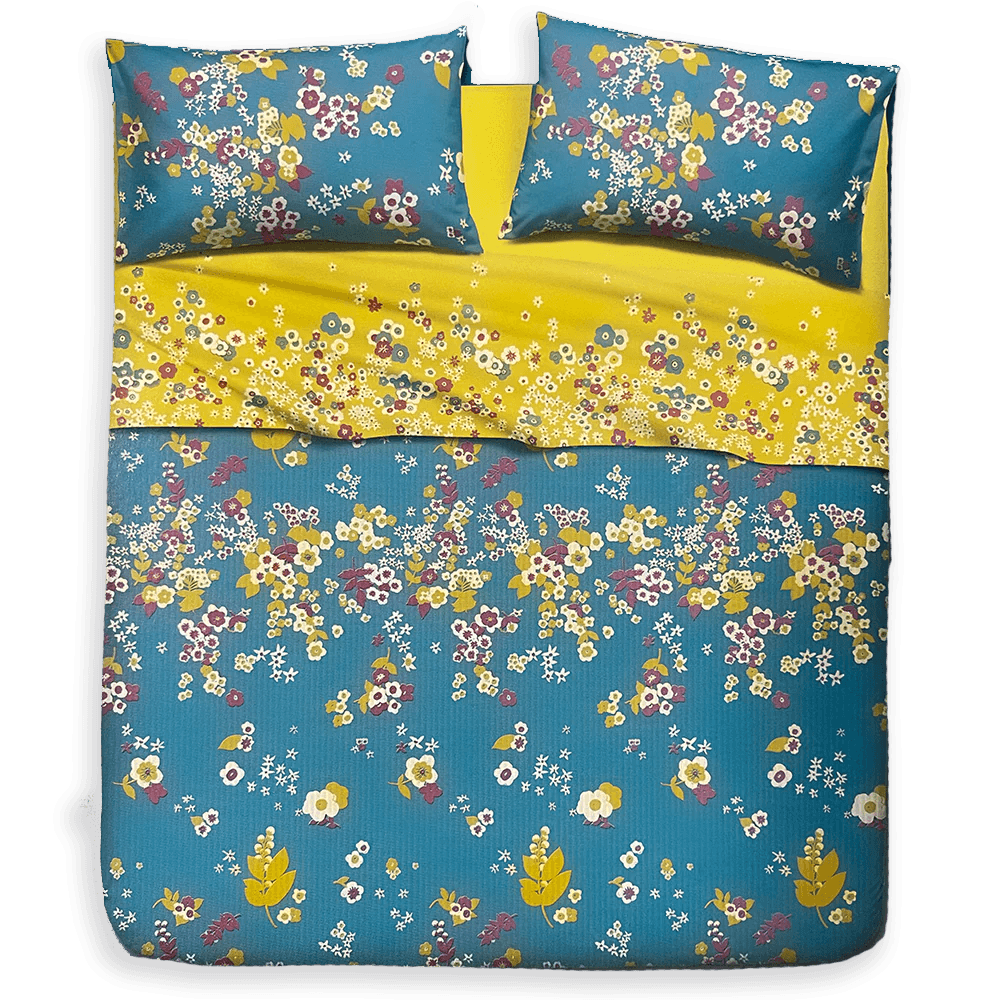 BASSETTI | Copriletto In Nido D'Ape ATLANTE - Bluette