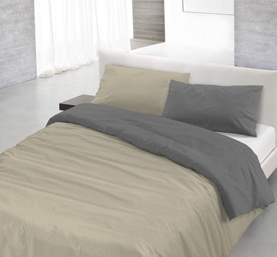 Copripiumino Singolo in Puro Cotone Double Face Made in Italy B27 - Passarelli Biancheria