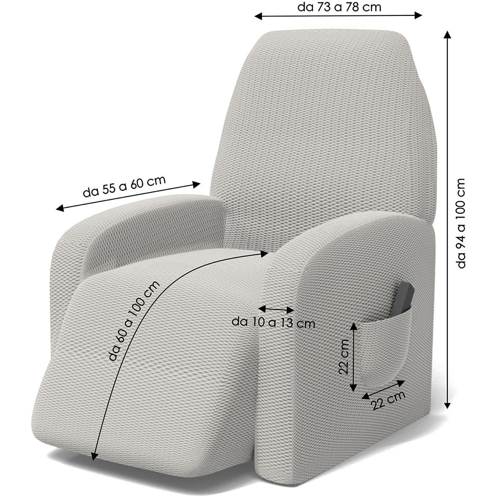Copripoltrona Reclinabile Elasticizzato Universale B33