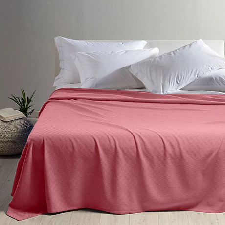 Caleffi Summer Double Bedspread Solid Color in Rodeo Cotton D52 