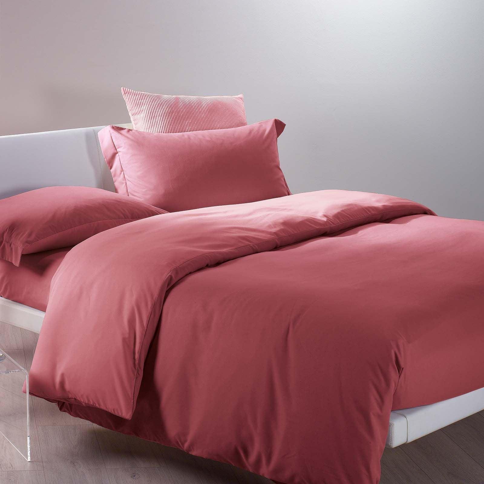 Caleffi Steppdecke Für Doppelbett – Einfarbig Koralle, Weiches Polyester, Gemütlich & Stylisch