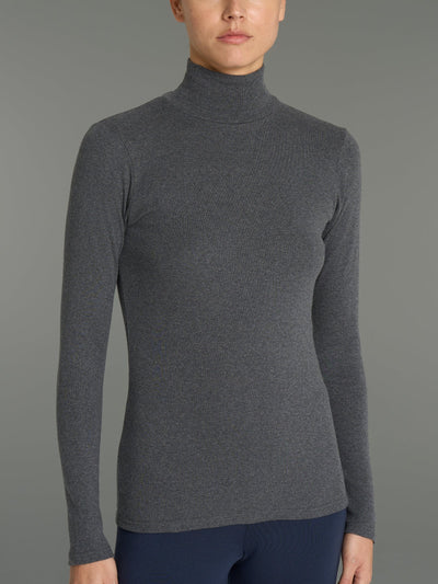 Ragno Maglietta da Donna a Collo alto in Caldo Cotone D274AZ - 07452K