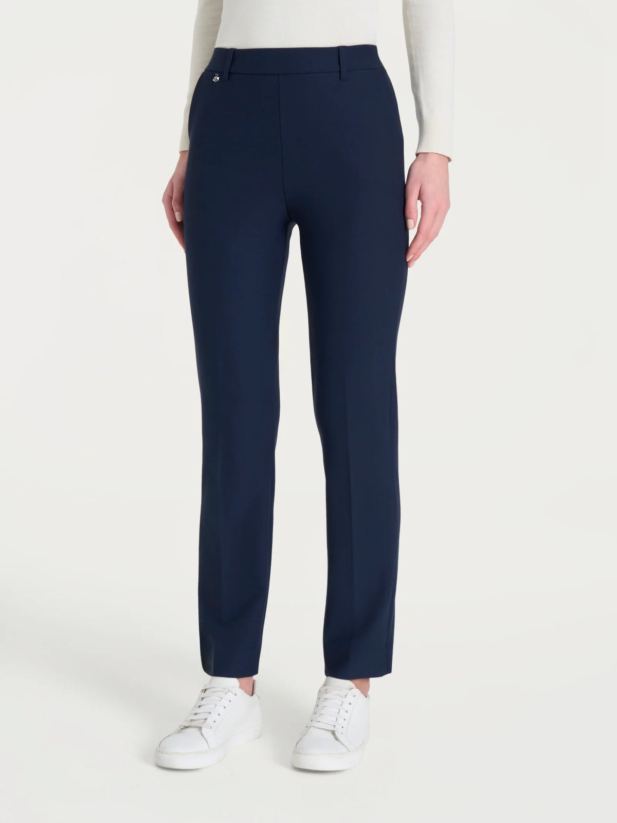 Ragno Pantalone da Donna Straight Leg in Viscosa Elasticizzata DB24PP