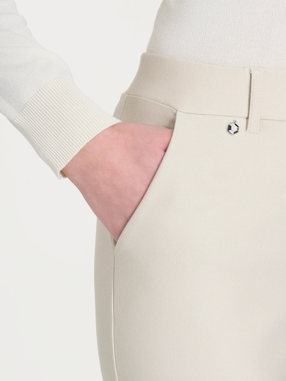 Ragno Pantalone da Donna Straight Leg in Viscosa Elasticizzata DB24PP 2510S70