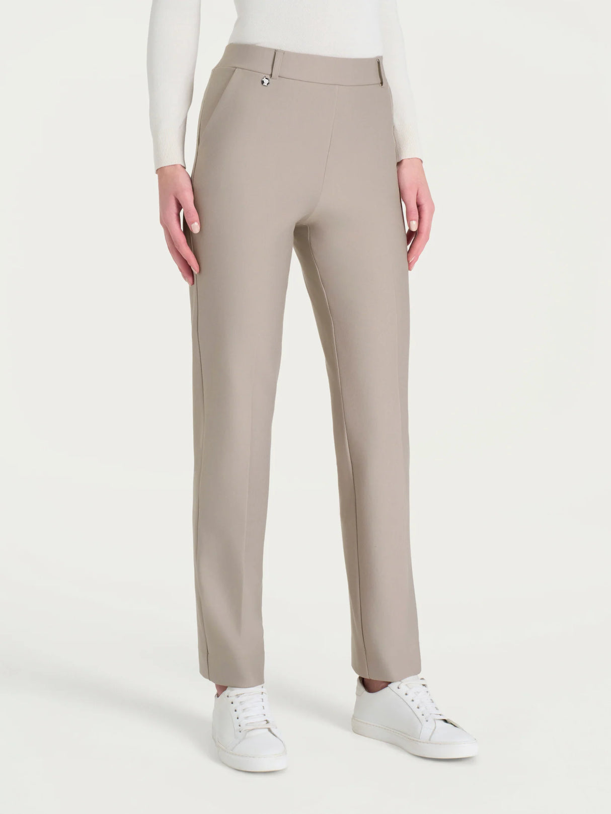 Ragno Pantalone da Donna Straight Leg in Viscosa Elasticizzata DB24PP 2510S70