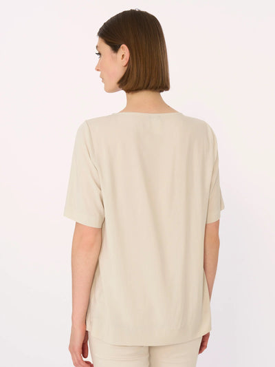 Ragno Blusa da Donna a maniche corte in Ecoseta DM64S7 S