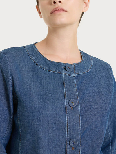 Ragno Giacca con bottoni in Light Denim DN18GW S60