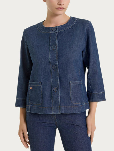 Ragno Giacca con bottoni in Light Denim DN18GW S60