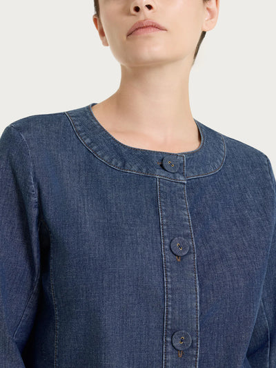 Ragno Giacca con bottoni in Light Denim DN18GW S60