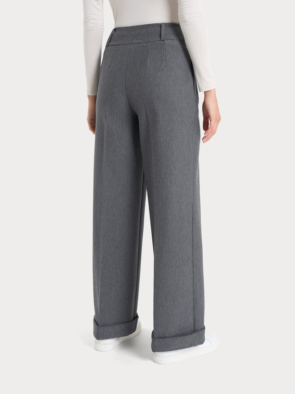 Ragno Pantalone Invernale da Donna ampio con tasche in Compact - Ardesia Mel. DO16PE 2411S74