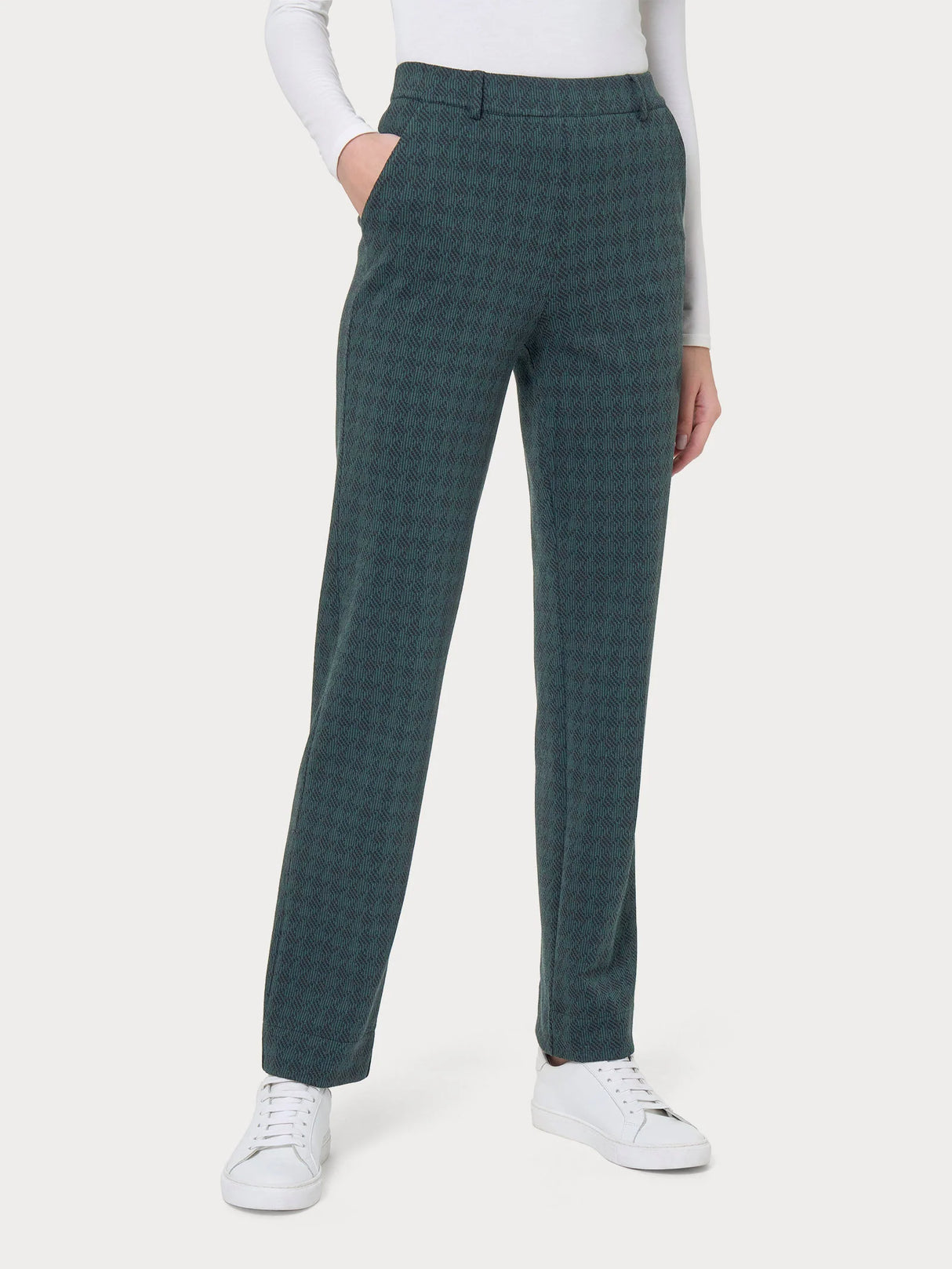 Ragno Pantalone Invernale con tasche e pied de poule in Eco Jacquard DO18PP 2410S65