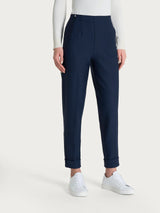 Ragno Pantalone Invernale da Donna a carota con tasche in tessuto Compact DO32PS 2510S70