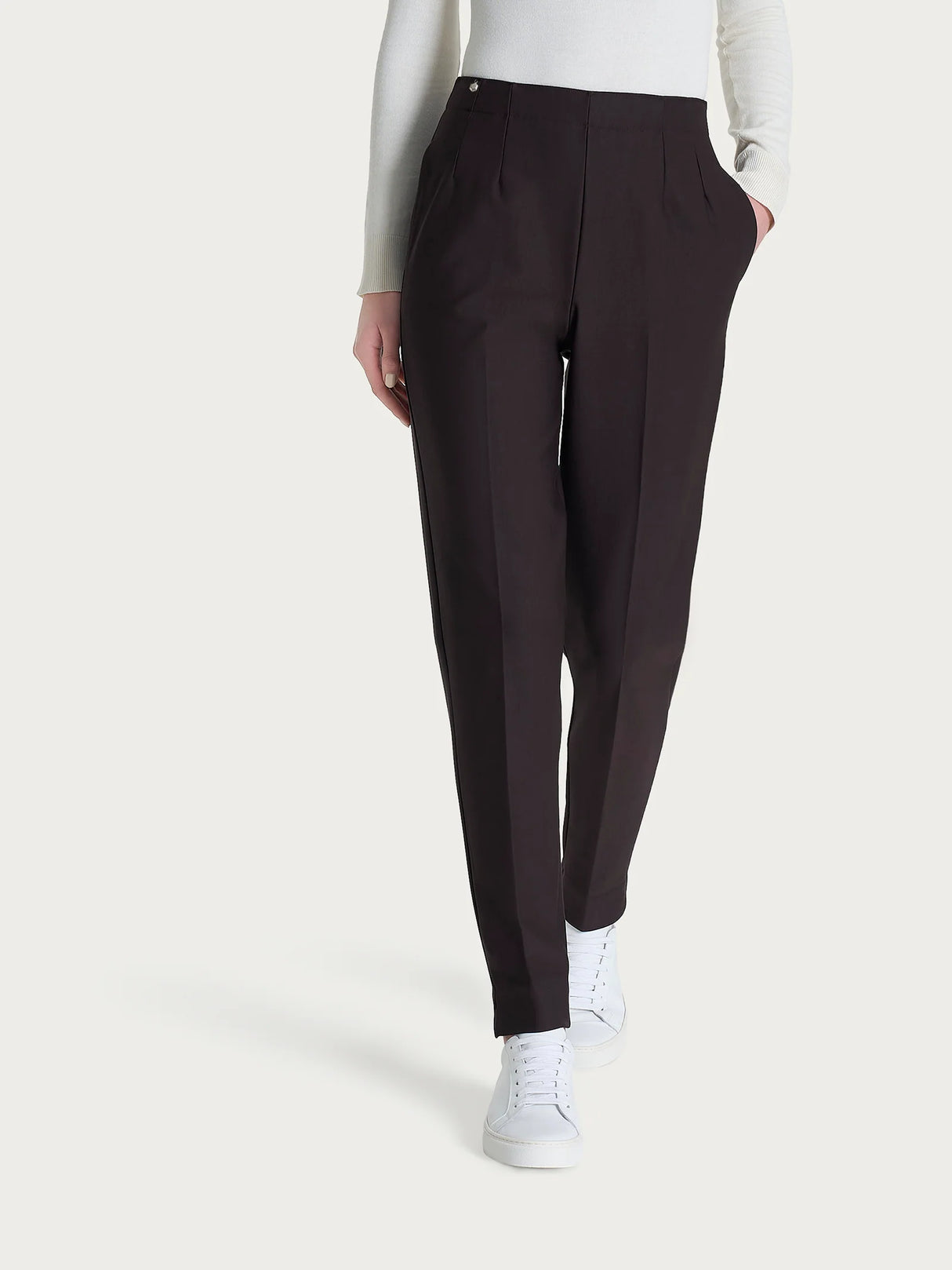Ragno Pantalone Invernale da Donna a carota con tasche in tessuto Compact DO32PS 2510S70