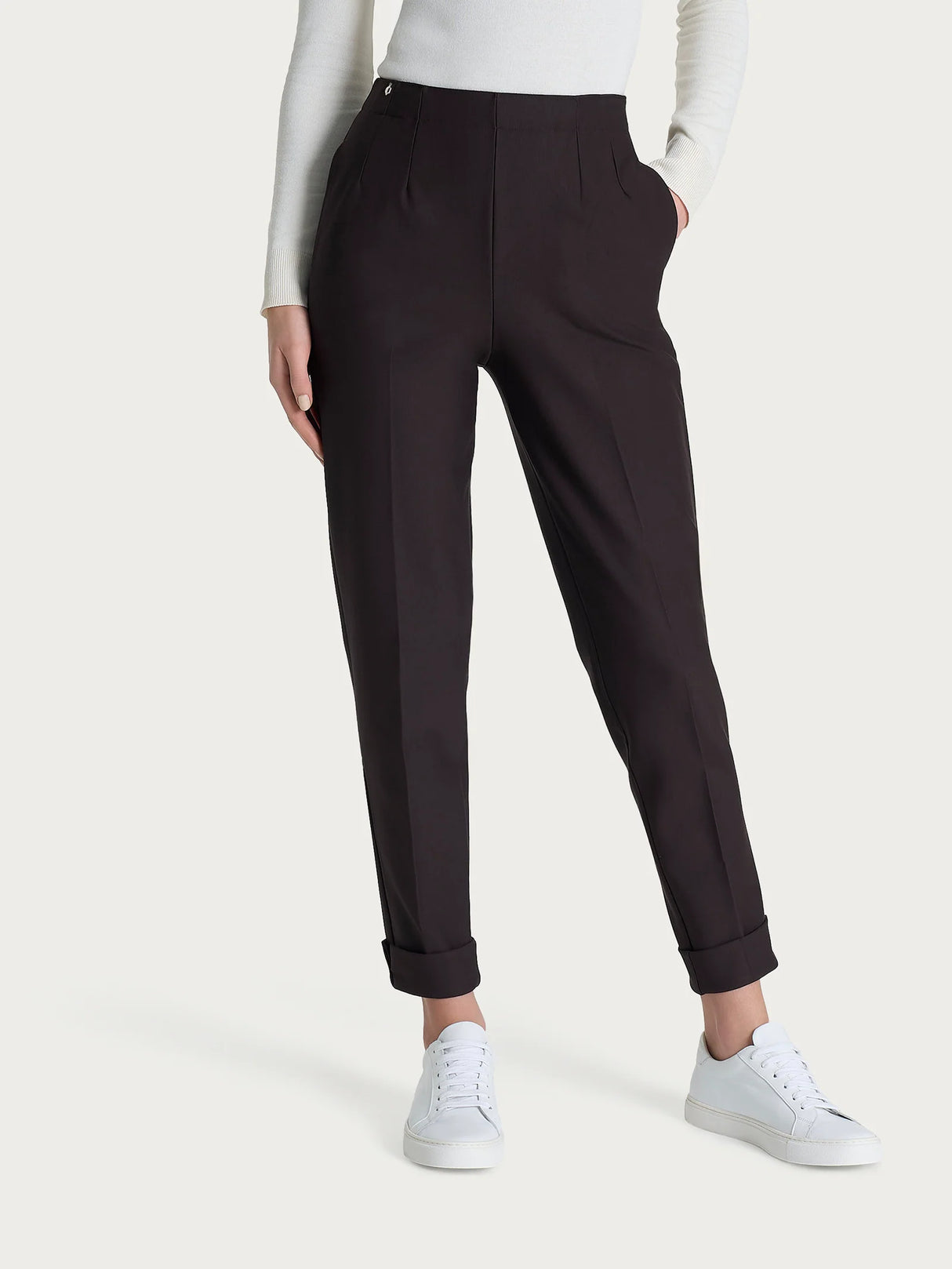 Ragno Pantalone Invernale da Donna a carota con tasche in tessuto Compact DO32PS 2510S70