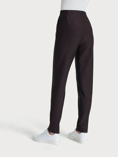 Ragno Pantalone Invernale da Donna a carota con tasche in tessuto Compact DO32PS A75 Chocolate Torte