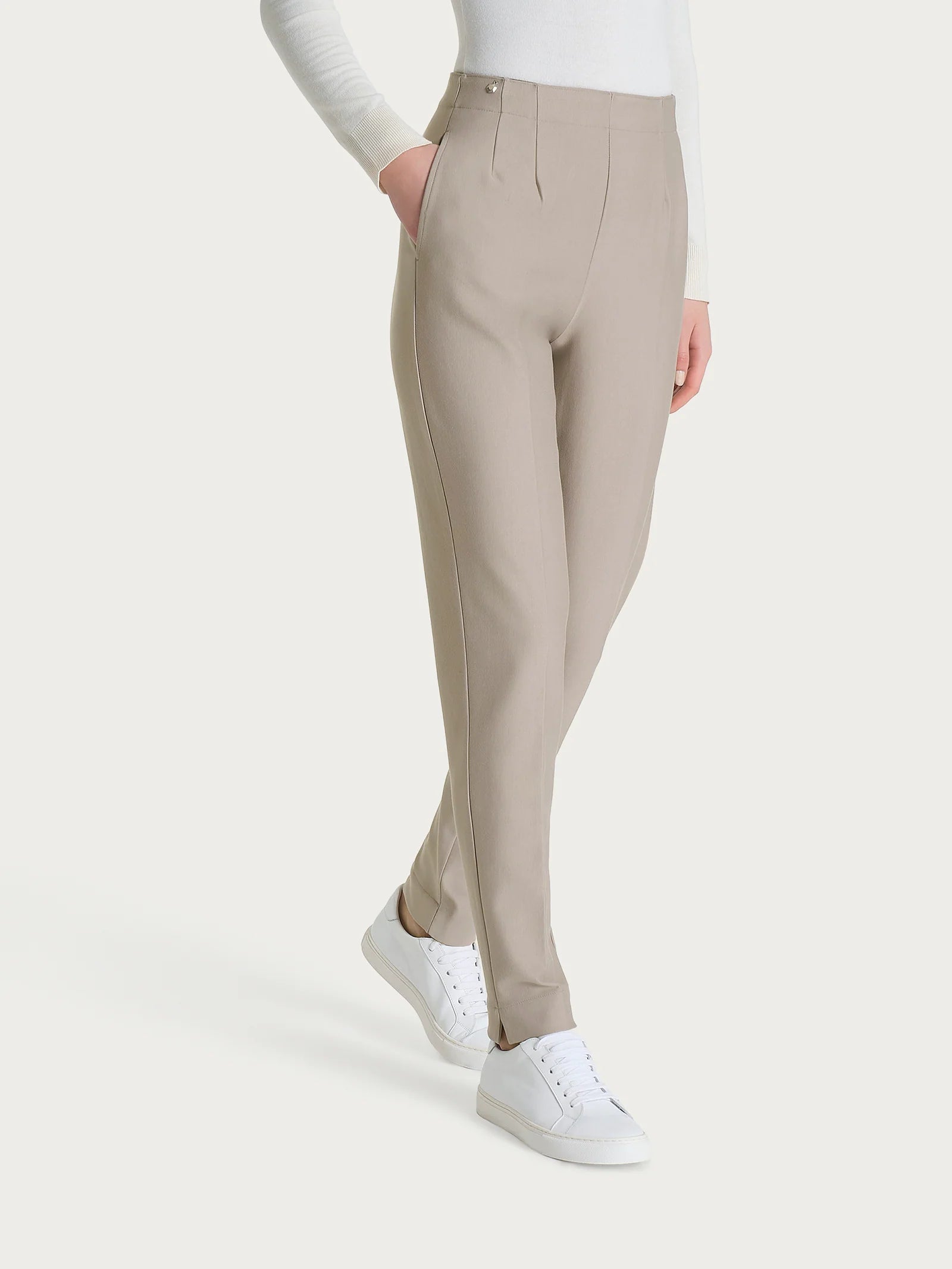 Ragno Pantalone Invernale da Donna a carota con tasche in tessuto Compact DO32PS C13 String