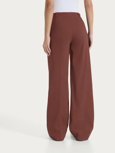 Ragno Pantalone ampio con tasche e risvolto in Super Fresh DP23P4 S45